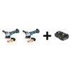 MAKITA XAG11Z - XAG11Z + BL1840B-2 ANGLE GRINDER COMBO KIT, 18V DC, 5 IN WH