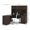 EMBASSY 60853-79 DESK L-SHAPED 66 DARK CHOCOLATE