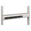 TRESTON 14-9114910 BIN RAIL W/6 OUTLET POWER,36"