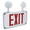 FULHAM FHEC34R EXIT SIGN WITH EMERGENCY LIGHTS, WHITE, 