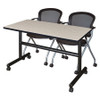 KOBE MKFT4824PL23BK FLIPTOP TABLE W/2CADENCE CHAIRS 48 X24