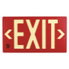 JESSUP GLO BRITE 75-7070-B EXIT SIGN,PM75,RED W/PL SINGLE