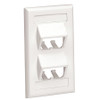 PANDUIT CORPORATION CFPSL4EIY FACE PLT 1 GANG SLOPED 4PT