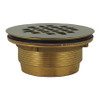 JONES STEPHENS D40140 NO-CAULK SHOWER DRAIN BRASS 2