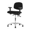 BLUE RIDGE ERGONOMICS BR-NECR-MBCH-CR-T1-A1-NF-EG-ESDBLK ERGONOMIC CHAIR UPHOLSTERED VINYL BLACK