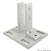 80/20 INC 2390 FLOOR MOUNT BASE PLATE FOR 1515