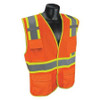 CONDOR USA INC 53YN54 HIGH VISIBILITY VEST ORANGE/RED L/XL