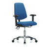 BLUE RIDGE ERGONOMICS BR-ESD-FDHCH-MB-CR-T1-A1-EC-ESDBLU ERGONOMIC CHAIR FABRIC BLUE