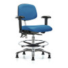 BLUE RIDGE ERGONOMICS BR-NECR-MBCH-CR-T0-A1-CF-EG-ESDBLU ERGONOMIC CHAIR UPHOLSTERED VINYL BLUE