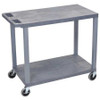 LUXOR EC22-G CART,(2) FLAT SHELVES,18"X32"