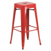 FLASH FURNITURE CH-31320-30-BK-GG STOOL BAR SQR BACKLESS 30" BLK METAL