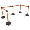 BANNER STAKES PL4503 PLUS BARRIER SET X5 BLANK ORANGE BANNER