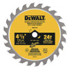 DEWALT TOOLS DWA412TCT DEWALT 4-1/2IN 24T TCT SAW BLADE