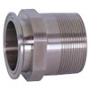 DIXON VALVE  COUPLING 21MP-R150 MALE CLAMP ADAPTER 316LSS 1.5 OD 1.5 NPT