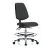BLUE RIDGE ERGONOMICS BR-ESD-VMBCH-MB-CR-T0-A0-CF-EC-ESDBLK CLEANROOM TASK CHAIR UPHOLSTERED VINYL
