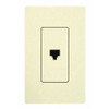 LUTRON CA-PJ-AL TELEPHONE JACK SINGLE ALMOND