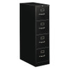 HON HON314PP 4 DRAWER BLACK STEEL VERTICAL FILE CABIN