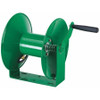 SPEEDAIRE 440G18 HAND CRANK HOSE REEL,50 FT,3/8" ID,GREEN