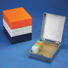 GLOBE SCIENTIFIC 513075G SLIDE BOX FOR 25 SLIDES, CORK LINED, DAR