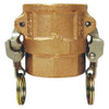 DIXON TICONDEROGA CO. BD400EZ CAM AND GROOVE COUPLING,4",BRASS