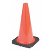 JAYDEE BOEN TC-18 SAFETY CONE,ORANGE,NON-REFLECTIVE,18"