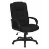 FLASH FURNITURE GO-5301B-BK-GG BLACK HIGH BACK EXEC FAB CHAIR