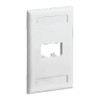 PANDUIT CORPORATION CFPL2IWY FACEPLATE 2PT SGL GANG TWO MINICOM MODS