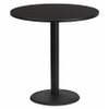 FLASH FURNITURE XU-RD-42-BLKTB-TR24B-GG ROUND LAMINATE TABLE TOP, LAMINATE TOP, 