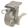 GRAINGER GLOBAL SOURCING P25S-C060R-14-CB-DL KINGPINLESS PLATE CASTER SWIVEL 1200 LB.