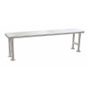 EAGLE GROUP CRB1272 SOLID GOWNING BENCH, STAINLESS STEEL FIN