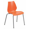 FLASH FURNITURE RUT-288-ORANGE-GG PLASTIC STACK CHAIR ORANGE
