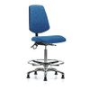BLUE RIDGE ERGONOMICS BR-ESD-FHBCH-MB-CR-T0-A0-CF-EG-ESDBLU ESD TASK CHAIR FABRIC BLUE