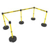 BANNER STAKES PL4584 PLUS BARRIER SET X5 CAUTION-CUIDADO YLW