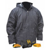 DEWALT TOOLS DCHJ076ABD1-S HEATED COAT KITTED-BLK-S