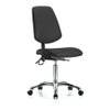 BLUE RIDGE ERGONOMICS BR-ESD-VMBCH-MB-CR-T0-A0-NF-EC-ESDBLK CLEANROOM TASK CHAIR UPHOLSTERED VINYL