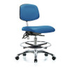BLUE RIDGE ERGONOMICS BR-NECR-MBCH-CR-T0-A0-CF-EC-ESDBLU ERGONOMIC CHAIR UPHOLSTERED VINYL BLUE