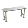 EAGLE GROUP CRB1236 SOLID GOWNING BENCH, STAINLESS STEEL FIN