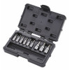 WESTWARD 54TN07 SOCKET BIT SET 1/4 /3/8 DRIVE 9 PCS