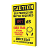 CONDOR USA INC 444A65 SOUND LEVEL DECIBEL METER SIGN 20 H 12 W