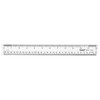 WESTCOTT 10562-CLEAR RULER 12 INCH CLEAR ACRYLIC