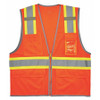 GLOWEAR 8246Z-ORANGE L/XL TWO TONE MESH SAFETY VEST ORANGE L/XL