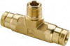 PARKER 172PTCNS-5/32-2 5/32" OUTSIDE DIAM, 1/8 NPT, BRASS PUSH-