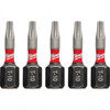 MILWAUKEE ELECTRIC TOOLS 48-32-4627 T10 TORX SHOCKWAVE IMPACT 1" INSERT BITS