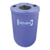 PEABODY ENGINEERING 01-14877 CYLINDRICAL TANK BLU LDPE SD 1.5 62GAL