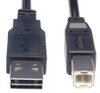 TRIPP LITE UR022-003 REVERSIBLE USB CABLE BLACK 3 FT.