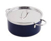 BON CHEF 60303COBALTBLUE POT 5-7/10 QT W/LID 18/10 SS COBALT BLU