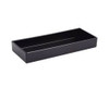 BON CHEF 9532SBLACK TRAY RECT 6X15X2" SANDSTONE BLK