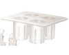 CAL-MIL PLASTIC PRODUCTS 3300-RACK RACK 4 COMP 13X10-3/4X5"