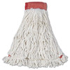 RUBBERMAID COMMERCIAL PRODUCTS A253 WHI WEB FOOT WET MOP HEAD, SHRINKLESS, COTTO