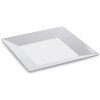 G E T ENTERPRISES ML-103-W PLATE SQR 8" SICILIANO MEL WHT